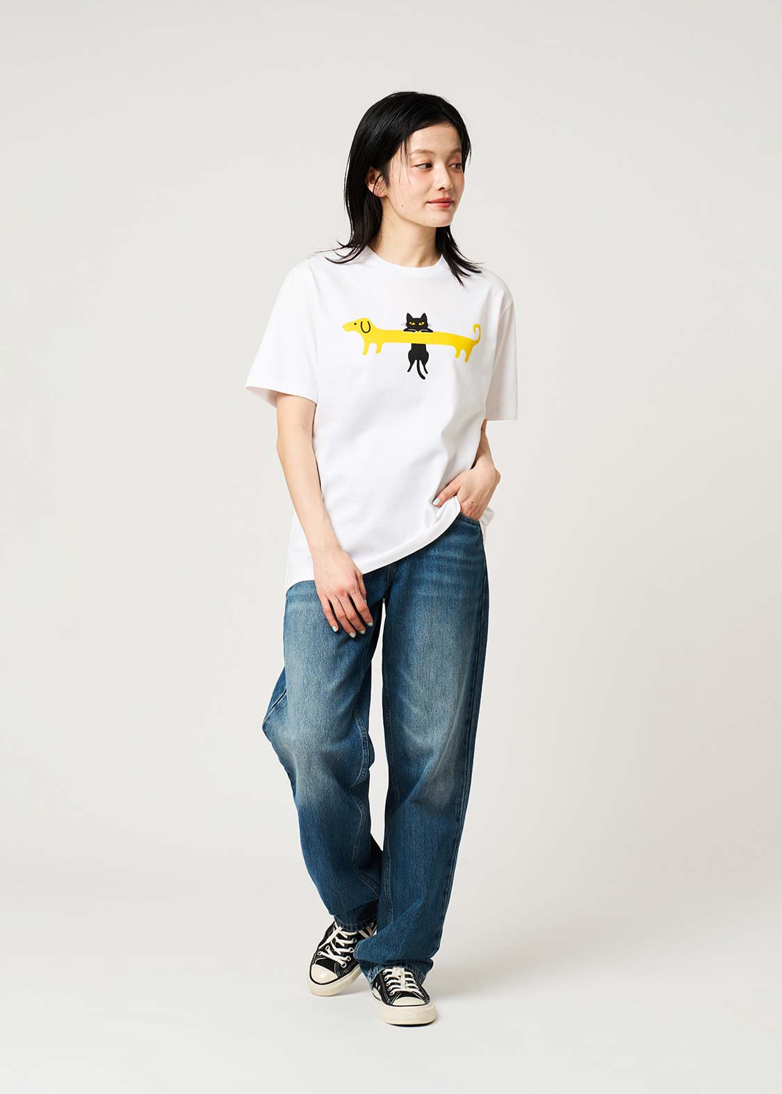 Neko Kaburi Nagasugiru Inu | T-Shirt - Image 10