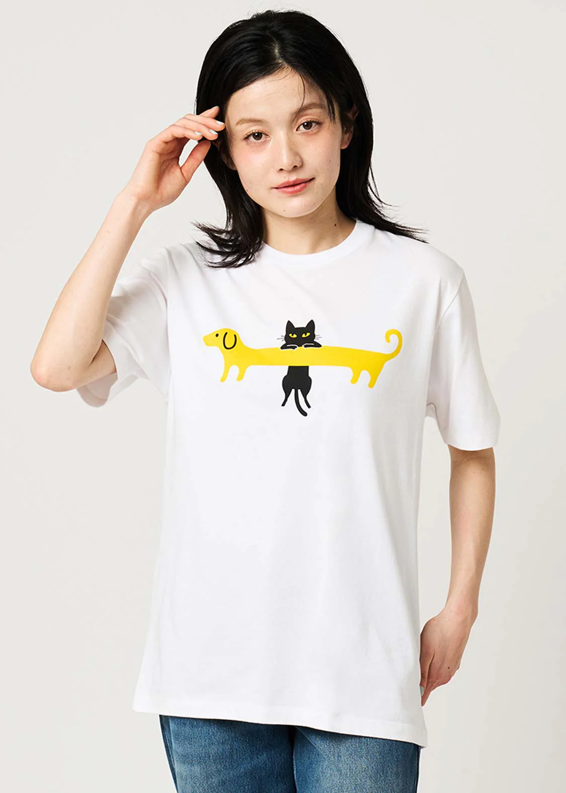 Neko Kaburi Nagasugiru Inu | T-Shirt - Image 6