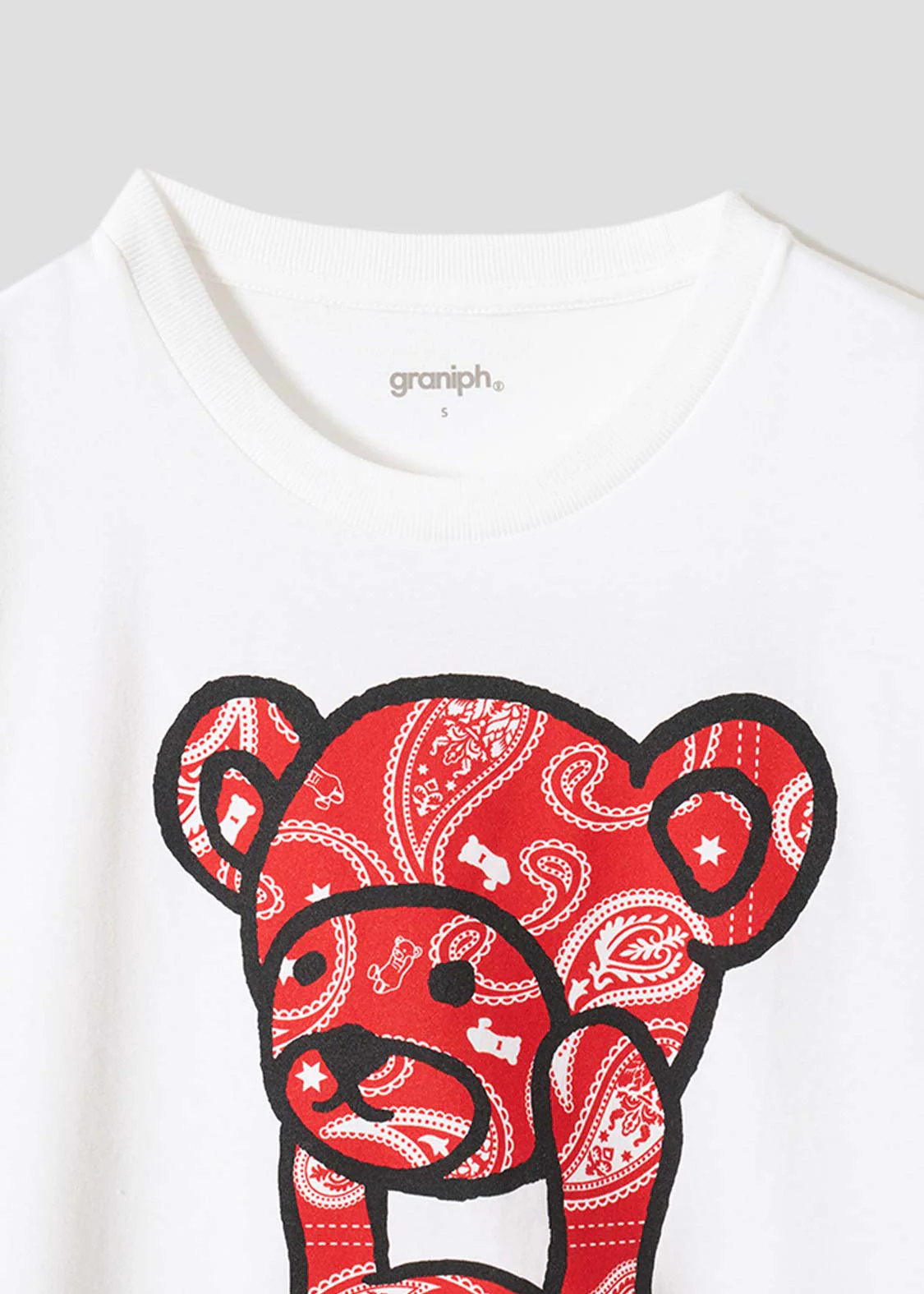 Paisley Control Bear Red | T-Shirt - Image 3