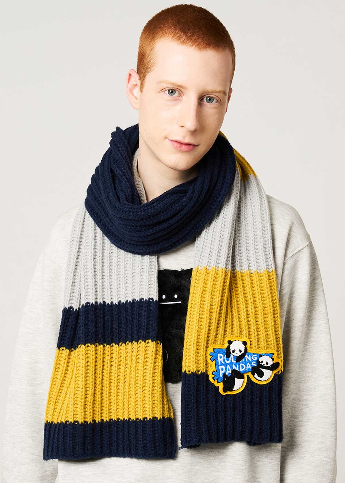 Rolling Pandas Pennant | Knit Line Scarf - Image 6
