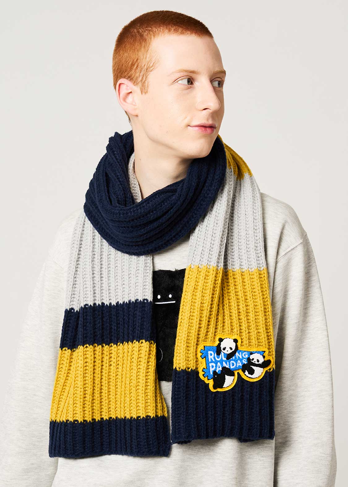 Rolling Pandas Pennant | Knit Line Scarf - Image 7