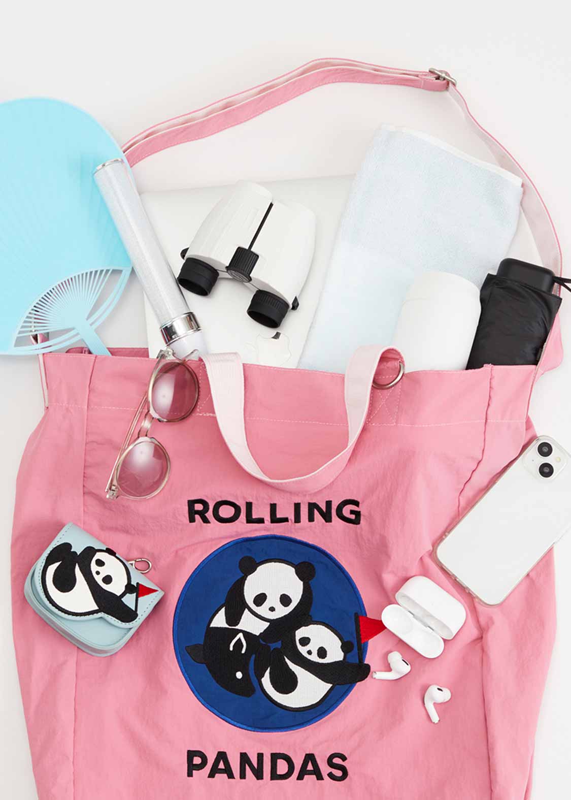 2 Way Tote Bag (Rolling Pandas Symbolic) - Image 6