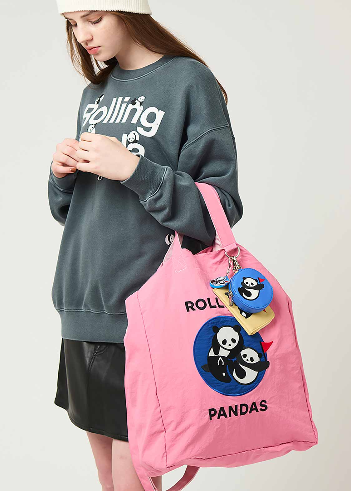 2 Way Tote Bag (Rolling Pandas Symbolic) - Image 7