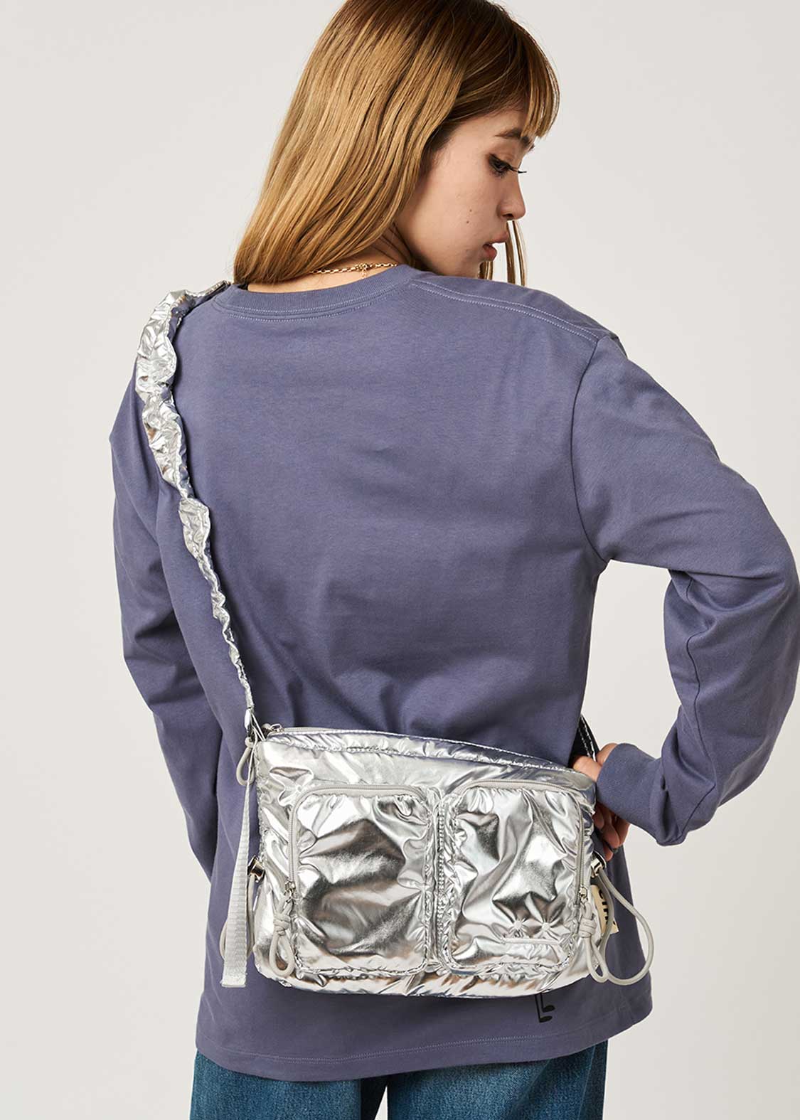 Beautiful Shadow B | Gathered Cross Shoulder Bag - Image 9