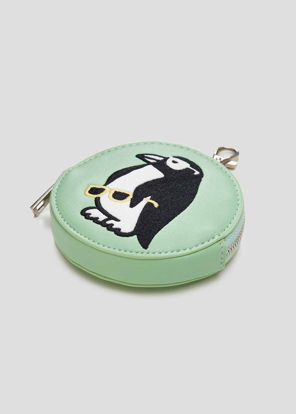Custom Circle Pouch (City boy Penguin) - Image 4