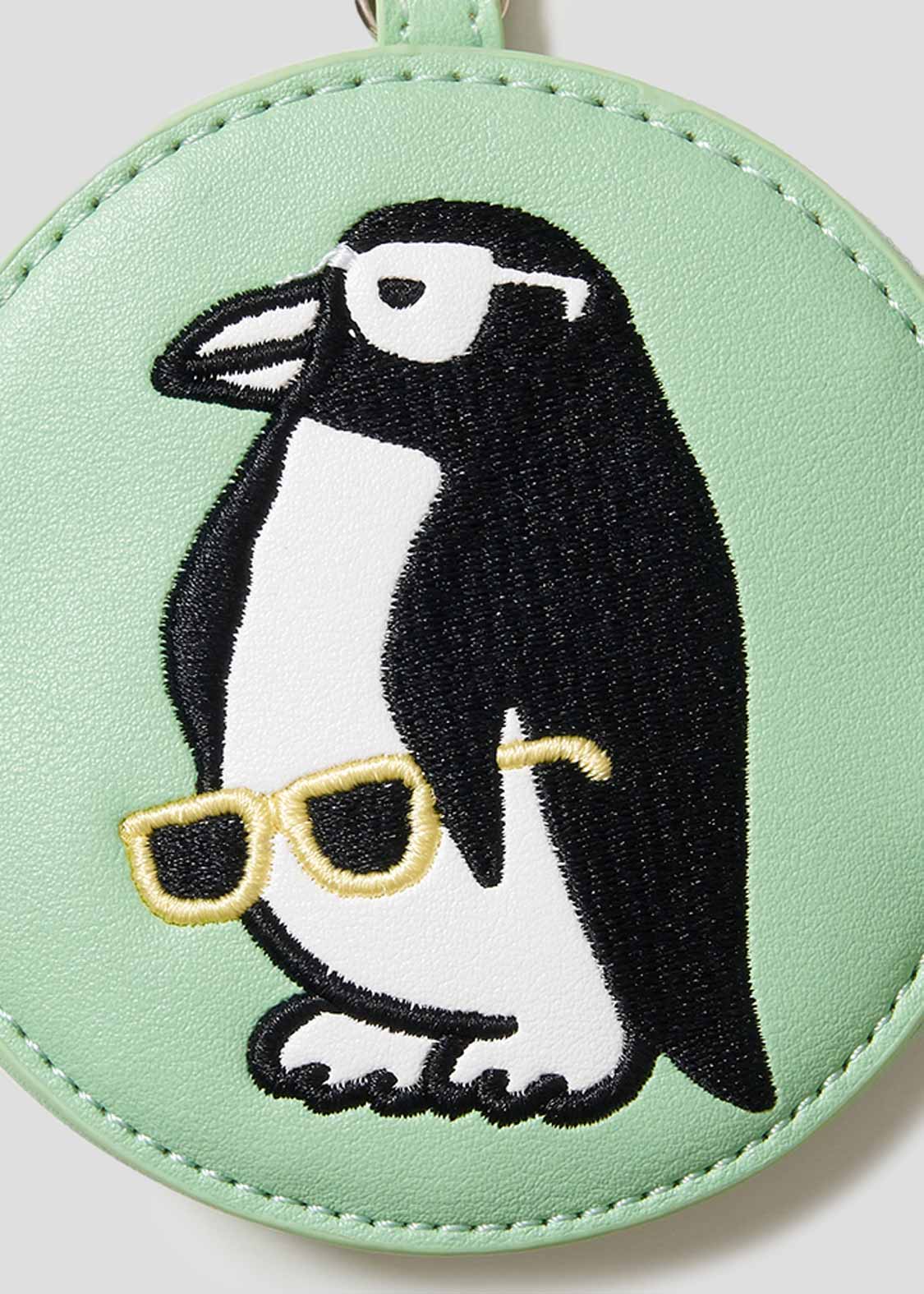 Custom Circle Pouch (City boy Penguin) - Image 5