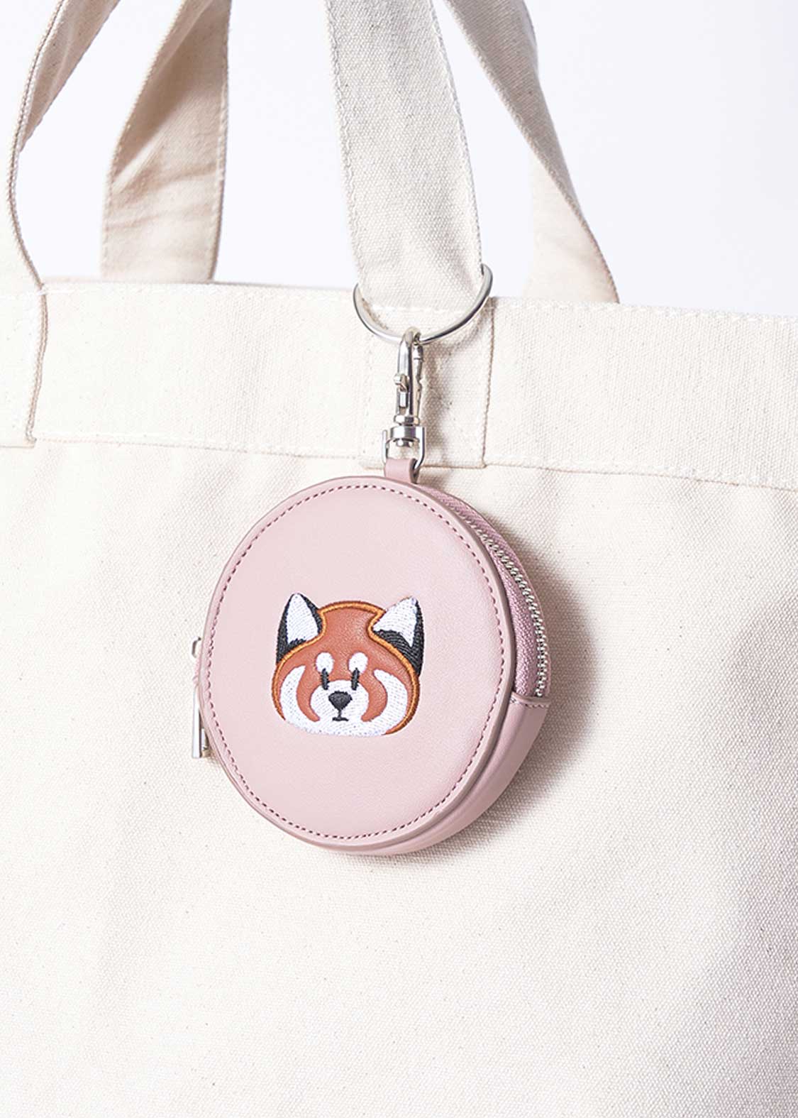 Ikaku Face | Faux Leather Custom Circle Pouch - Image 10