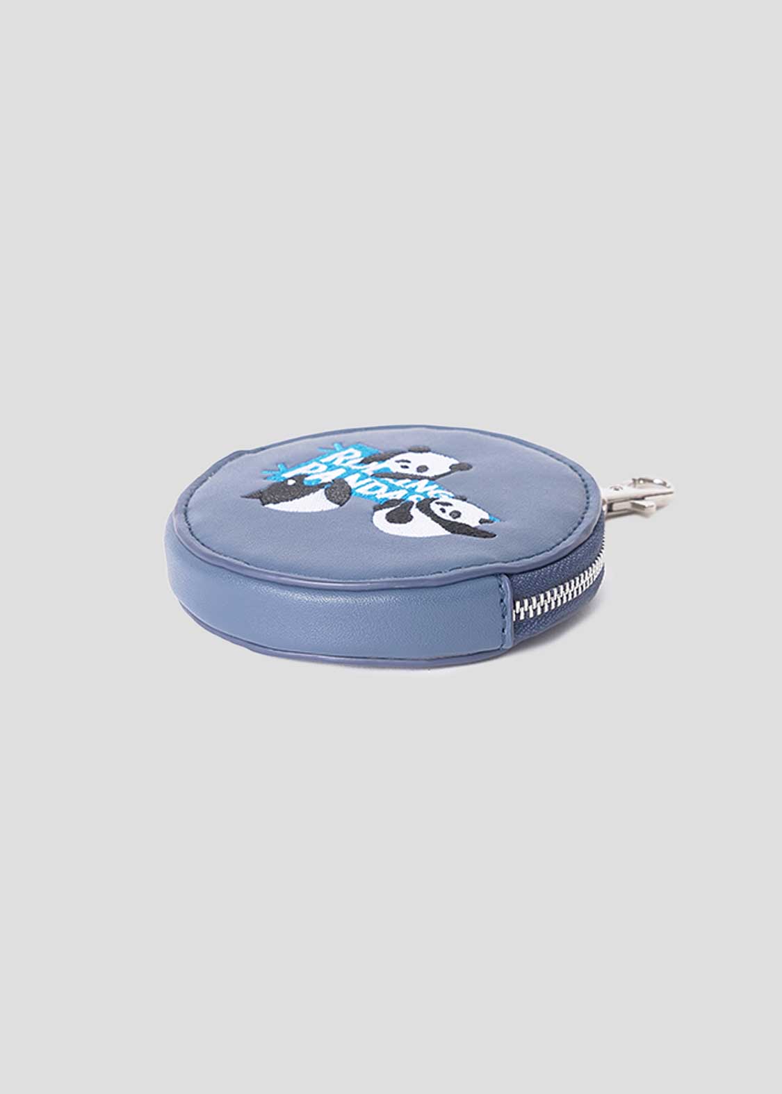 Rolling Pandas Pennant | Faux Leather Custom Circle Pouch - Image 3