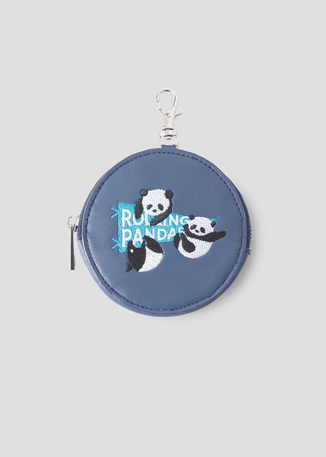 Rolling Pandas Pennant | Faux Leather Custom Circle Pouch - Image 6