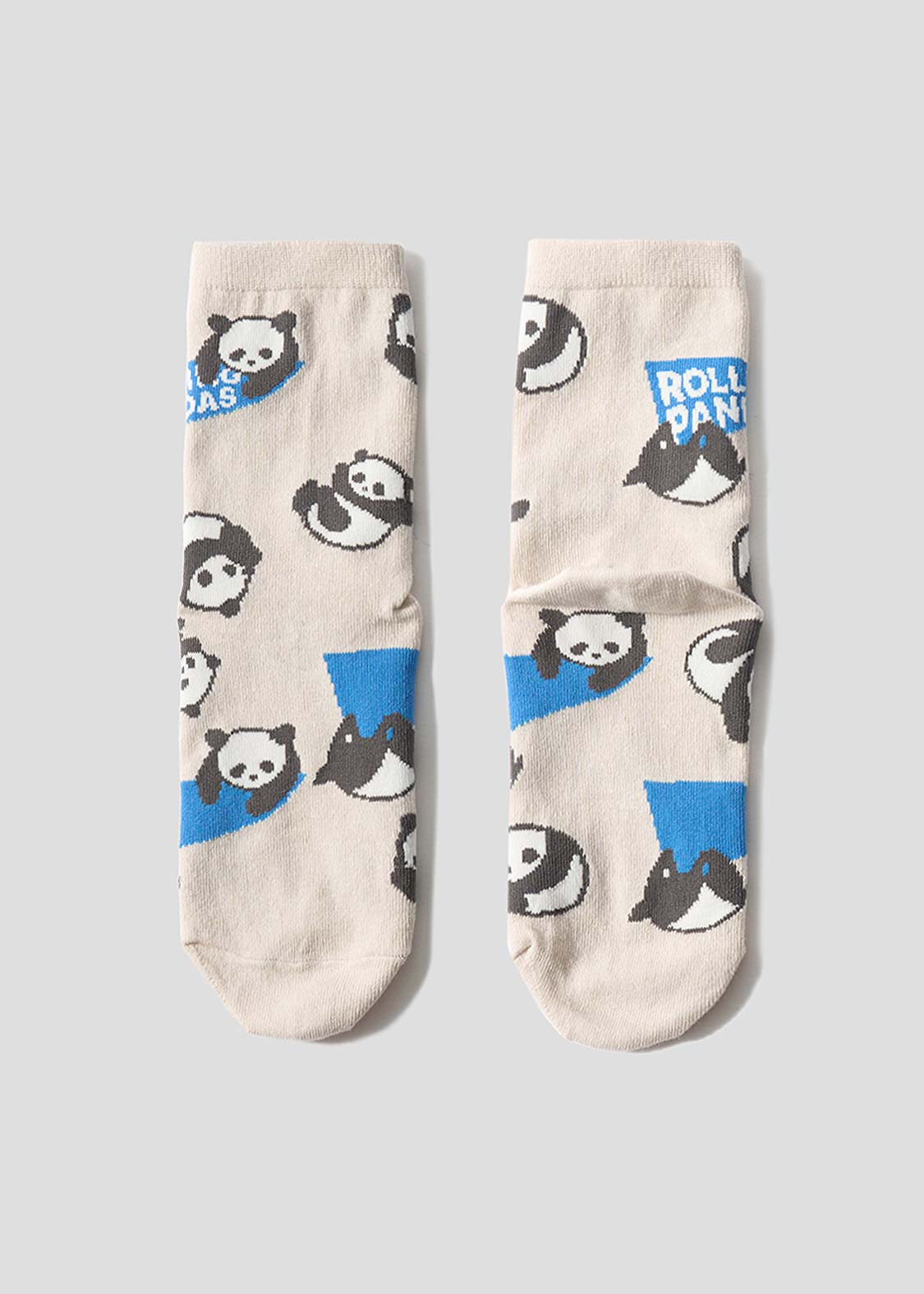 Rolling Pandas Pennant | Linen Mid-Length Socks - Image 3