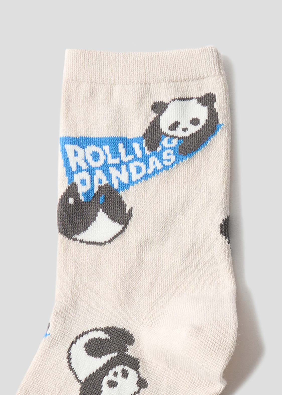 Rolling Pandas Pennant | Linen Mid-Length Socks - Image 4