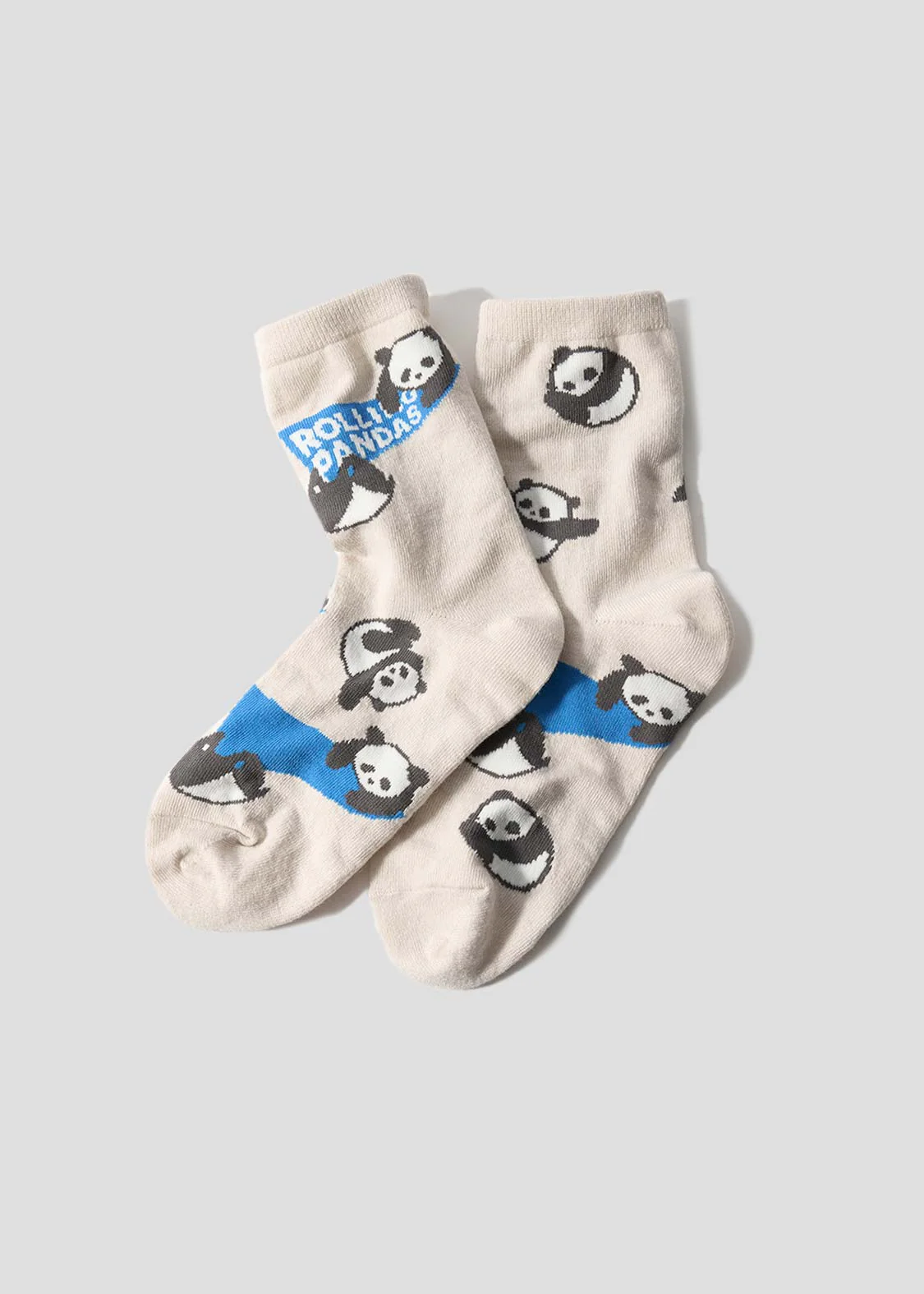 Rolling Pandas Pennant | Linen Mid-Length Socks - Image 7