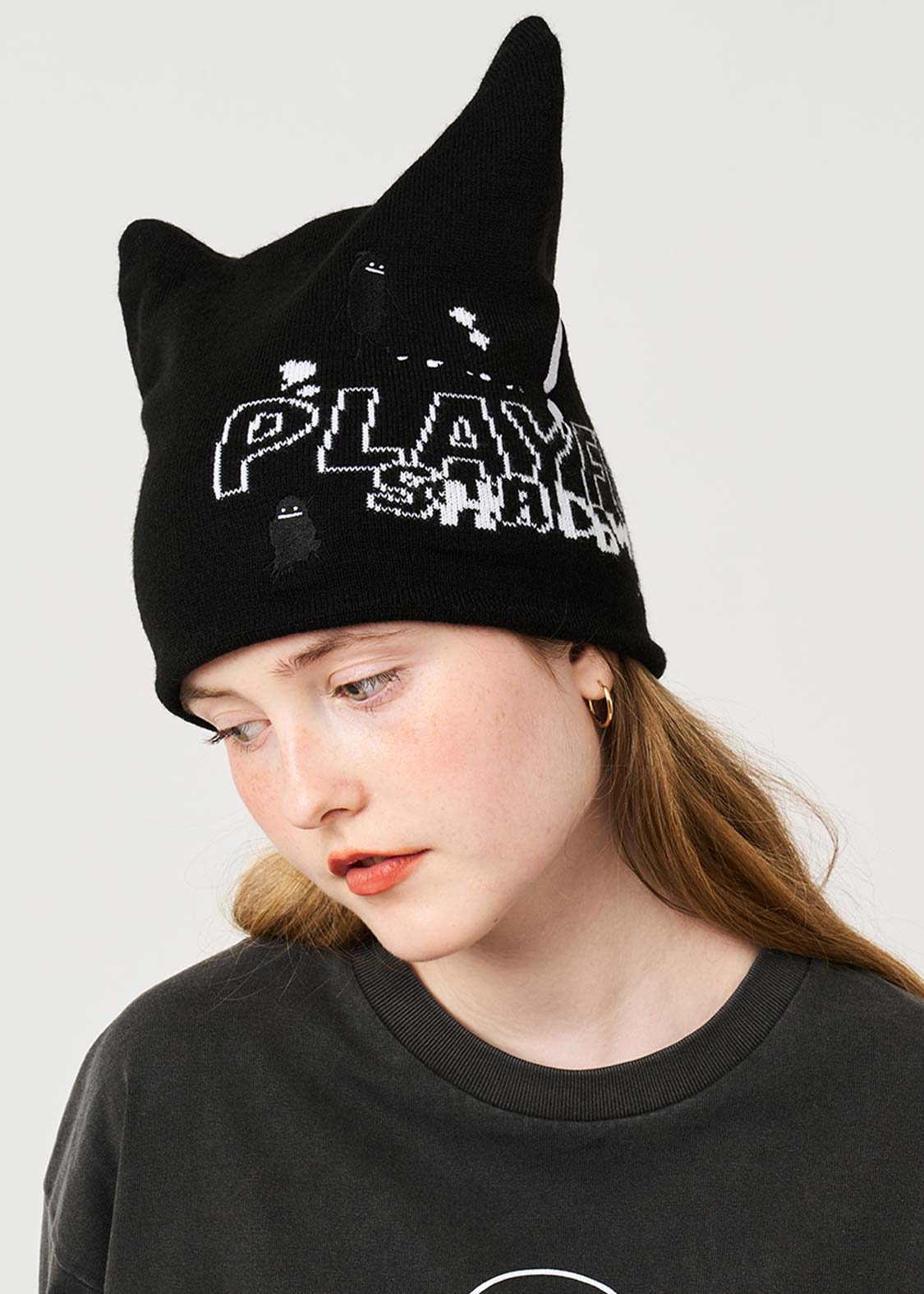 Beautiful Shadow Playful Paint | Beanie With Ears - Image 9