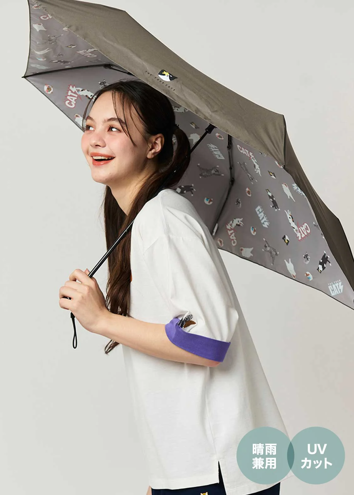 All-weather Folding Umbrella 55cm (THE FOUR CATS) - Image 9