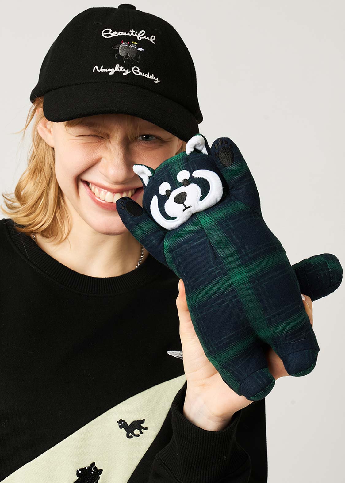 Ikaku Green | Checkered Stuffed Toy - Image 6