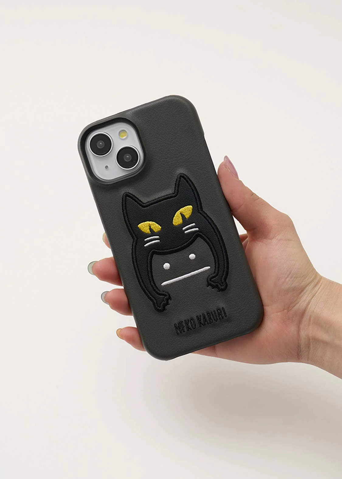 Neko Kaburi Beautiful Shadow | Pu Smartphone Case / Iphone 15 - Image 6