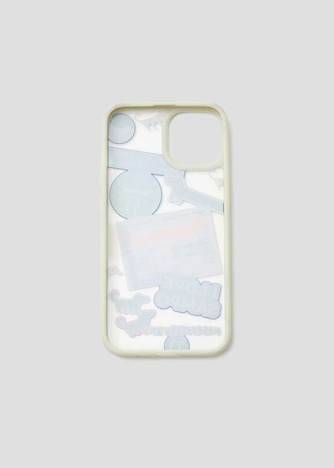 Nagasugiru Inu Stickers | Clear Smartphone Case/Iphone 15 - Image 2