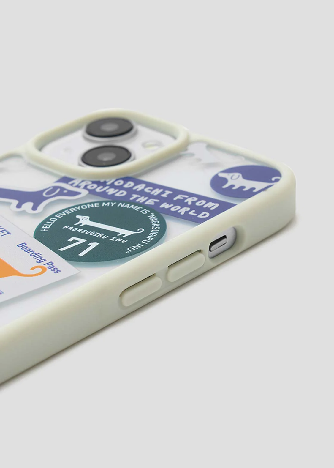 Nagasugiru Inu Stickers | Clear Smartphone Case/Iphone 15 - Image 8