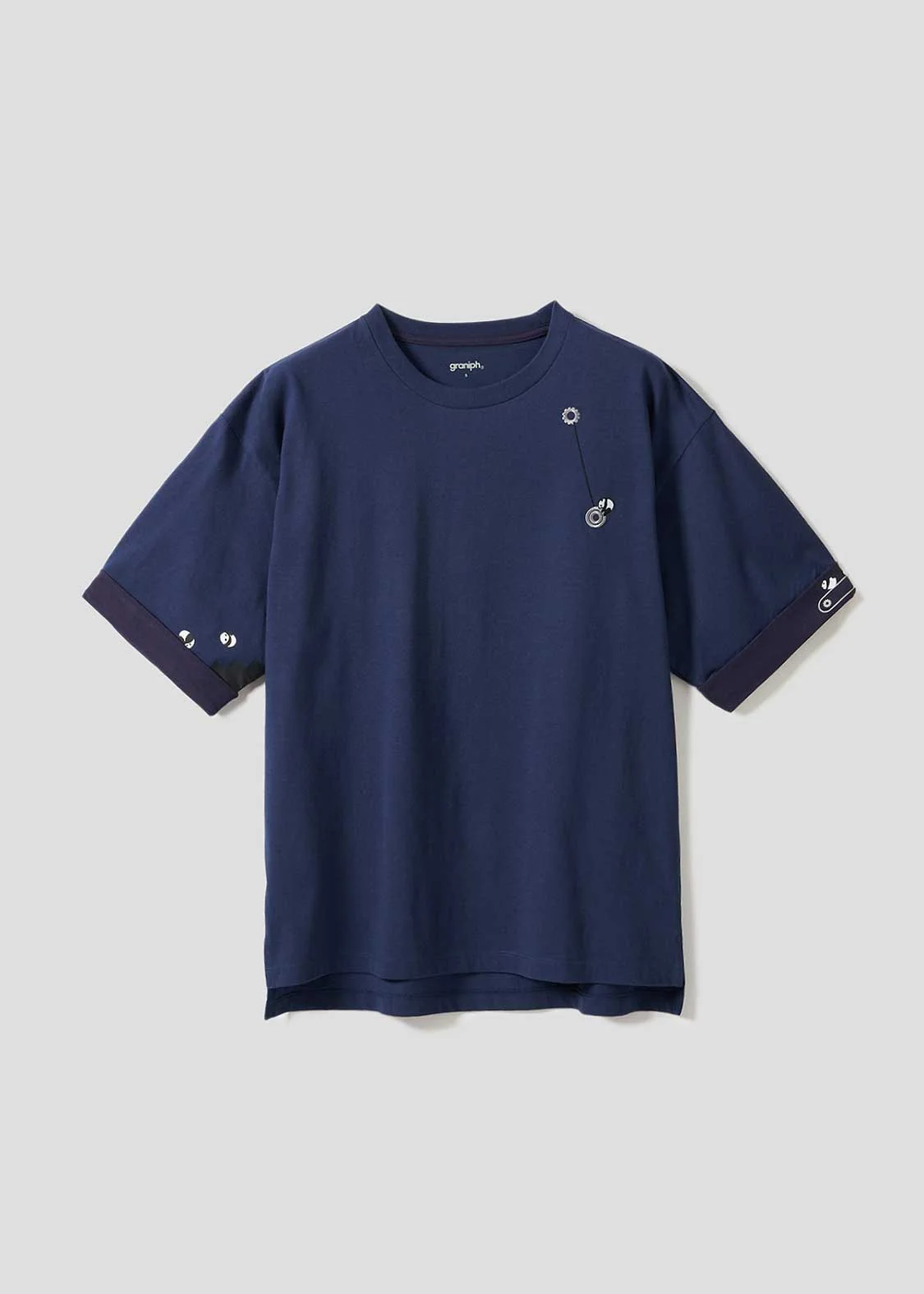 Rolling Pandas Factory | Big Silhouette Roll-up T-shirt