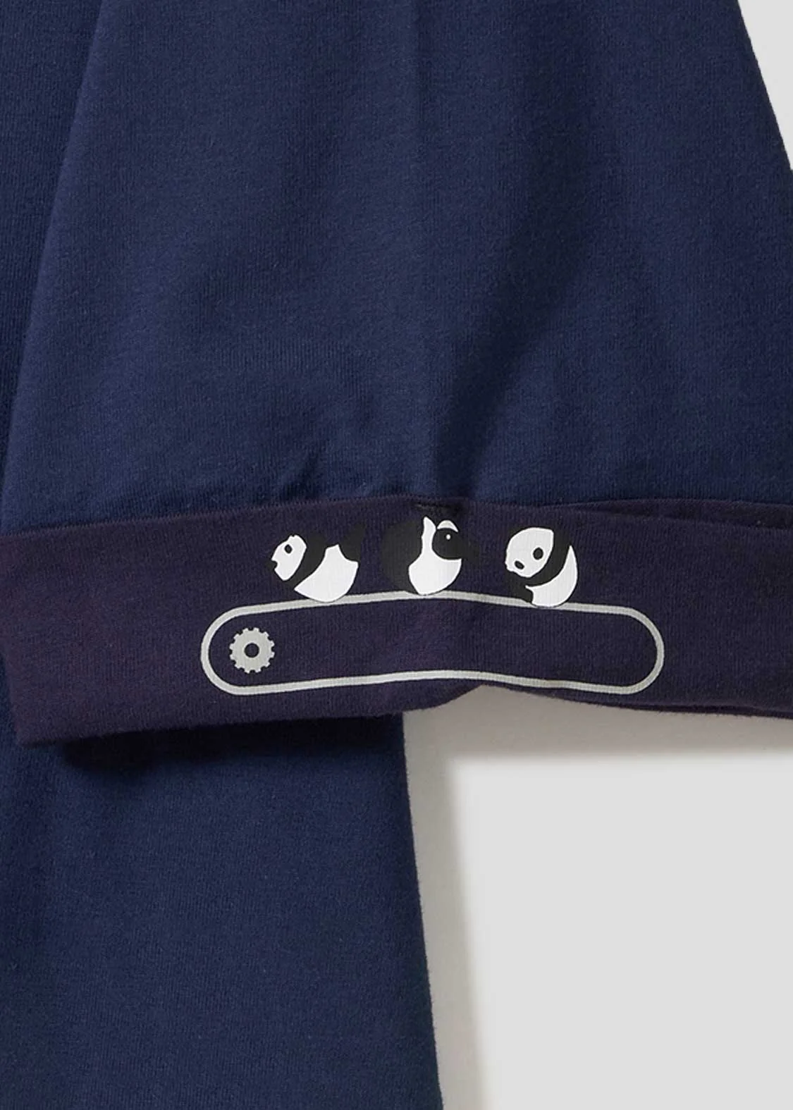 Rolling Pandas Factory | Big Silhouette Roll-up T-shirt - Image 3