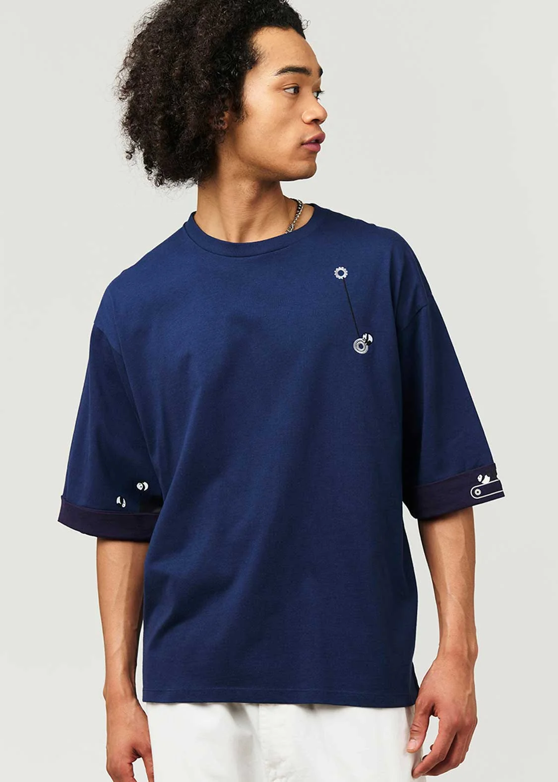 Rolling Pandas Factory | Big Silhouette Roll-up T-shirt - Image 7