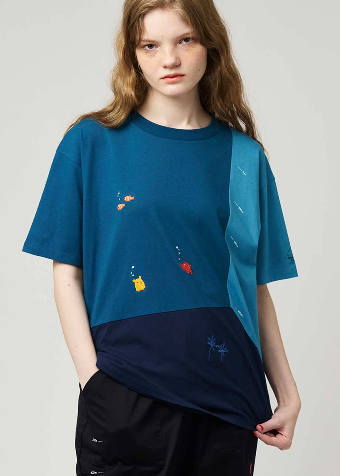 My Home Switching Big Silhouette Short Sleeve Tee (Mendaco and Sea Friends) - Image 6