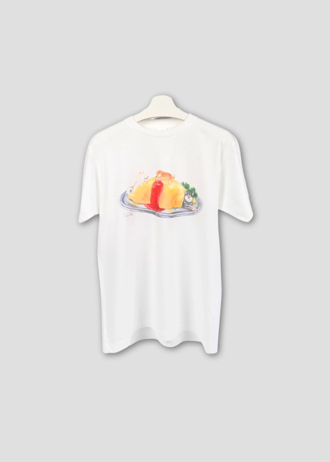 Natsuka Murata Shiba Inu and Omurice T-Shirt - Image 2