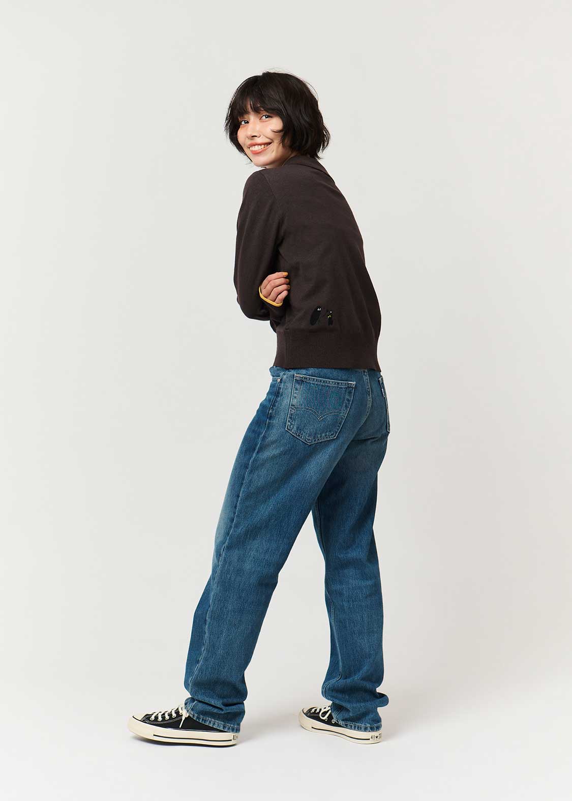 Nekokaburi Beautiful Shadow | Collared Knit Cardigan - Image 10