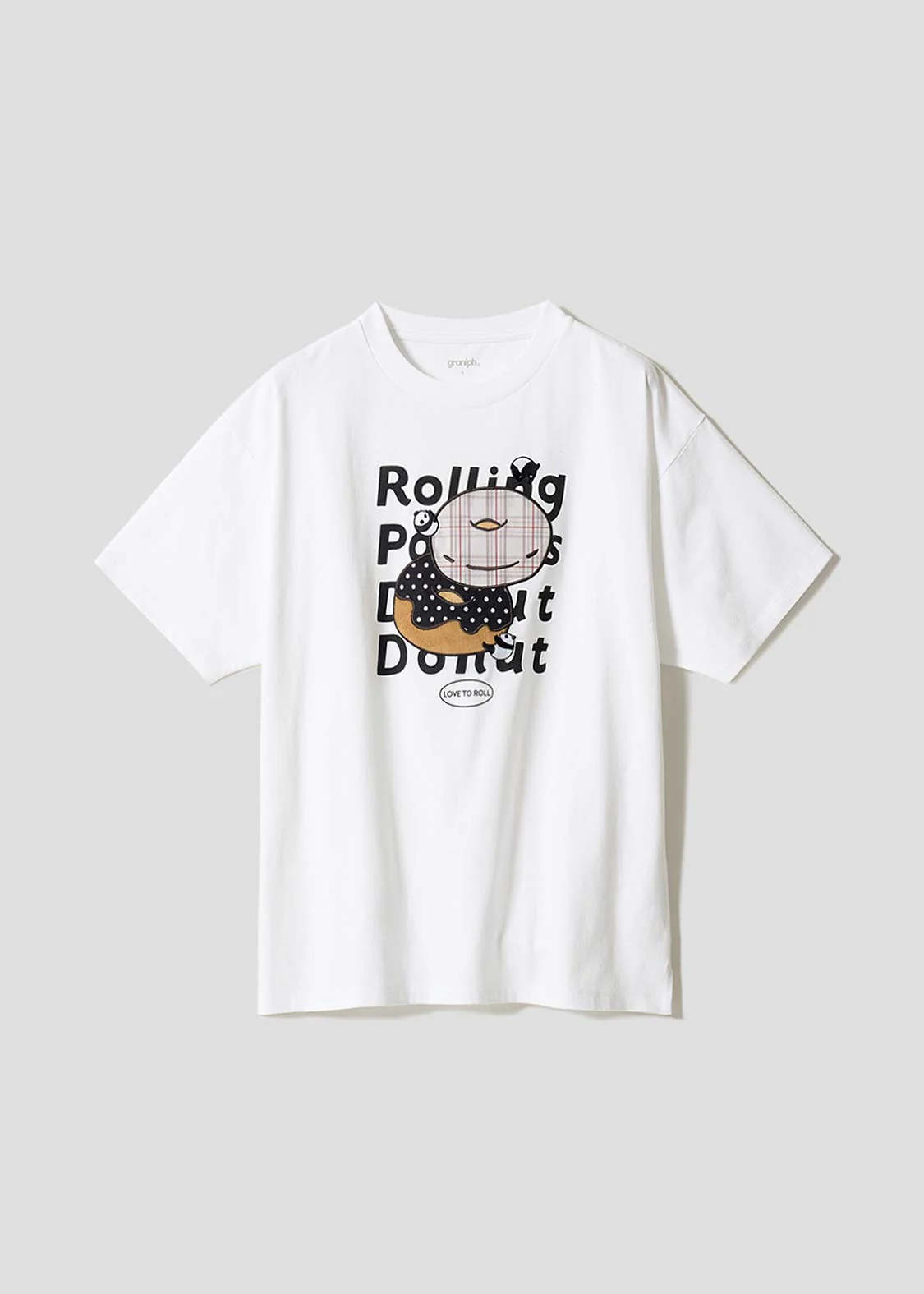 Rolling Panda's Donuts | Applique T-Shirt