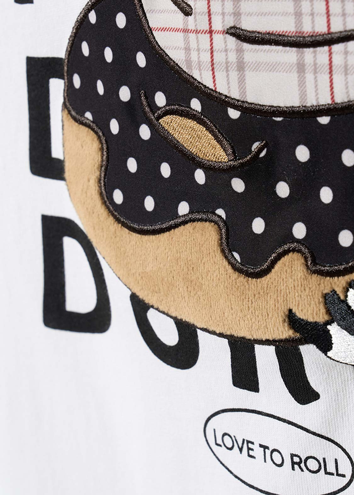 Rolling Panda's Donuts | Applique T-Shirt - Image 4