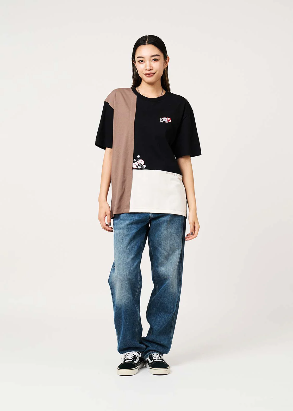 Rolling Panda's Donuts | Color Block T-Shirt - Image 10