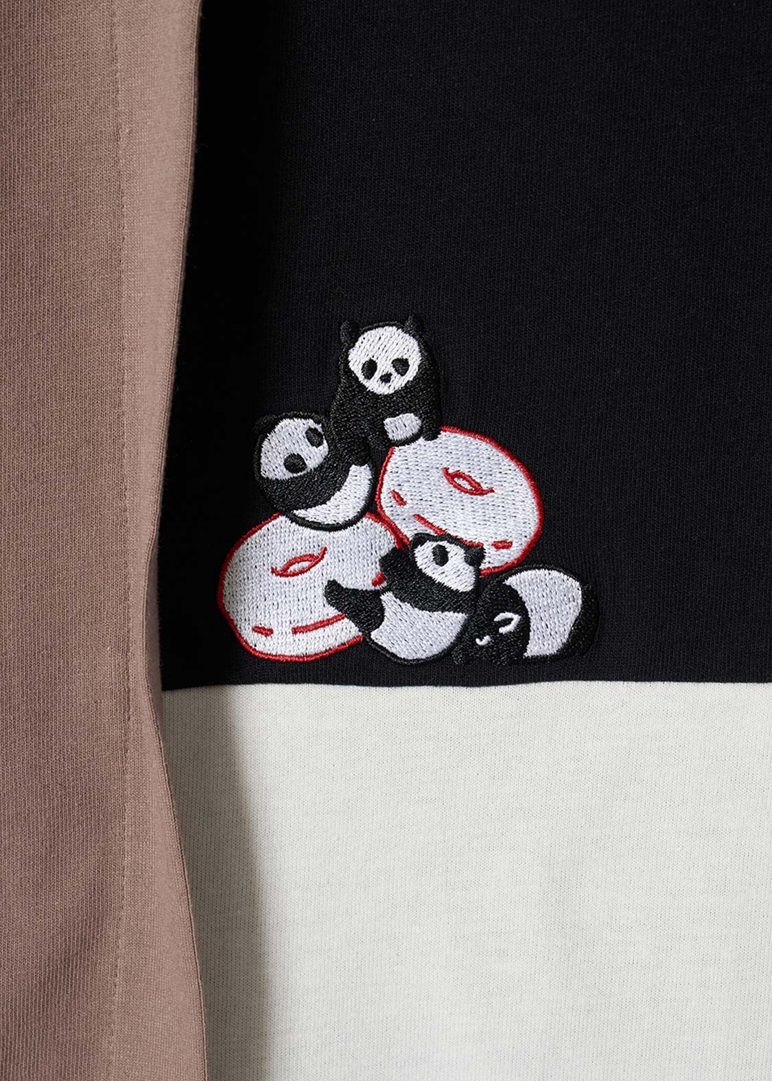 Rolling Panda's Donuts | Color Block T-Shirt - Image 4