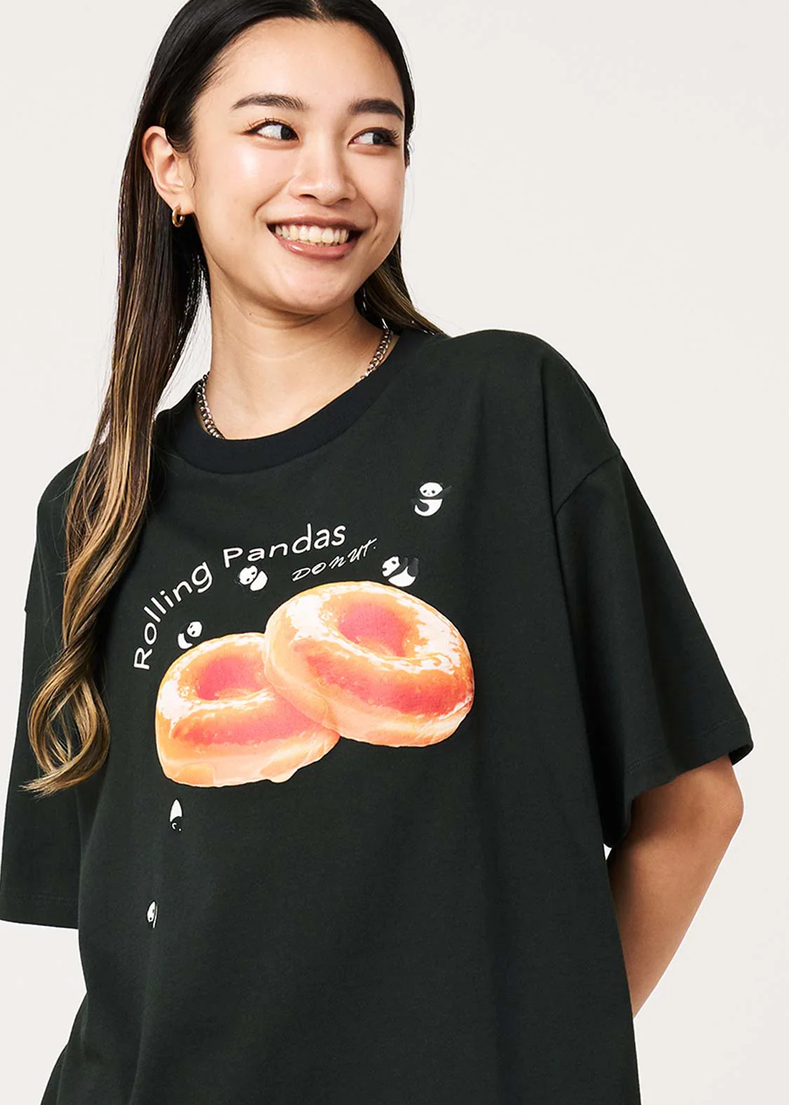 Rolling Panda's Donuts | Oversized T-Shirt - Image 6