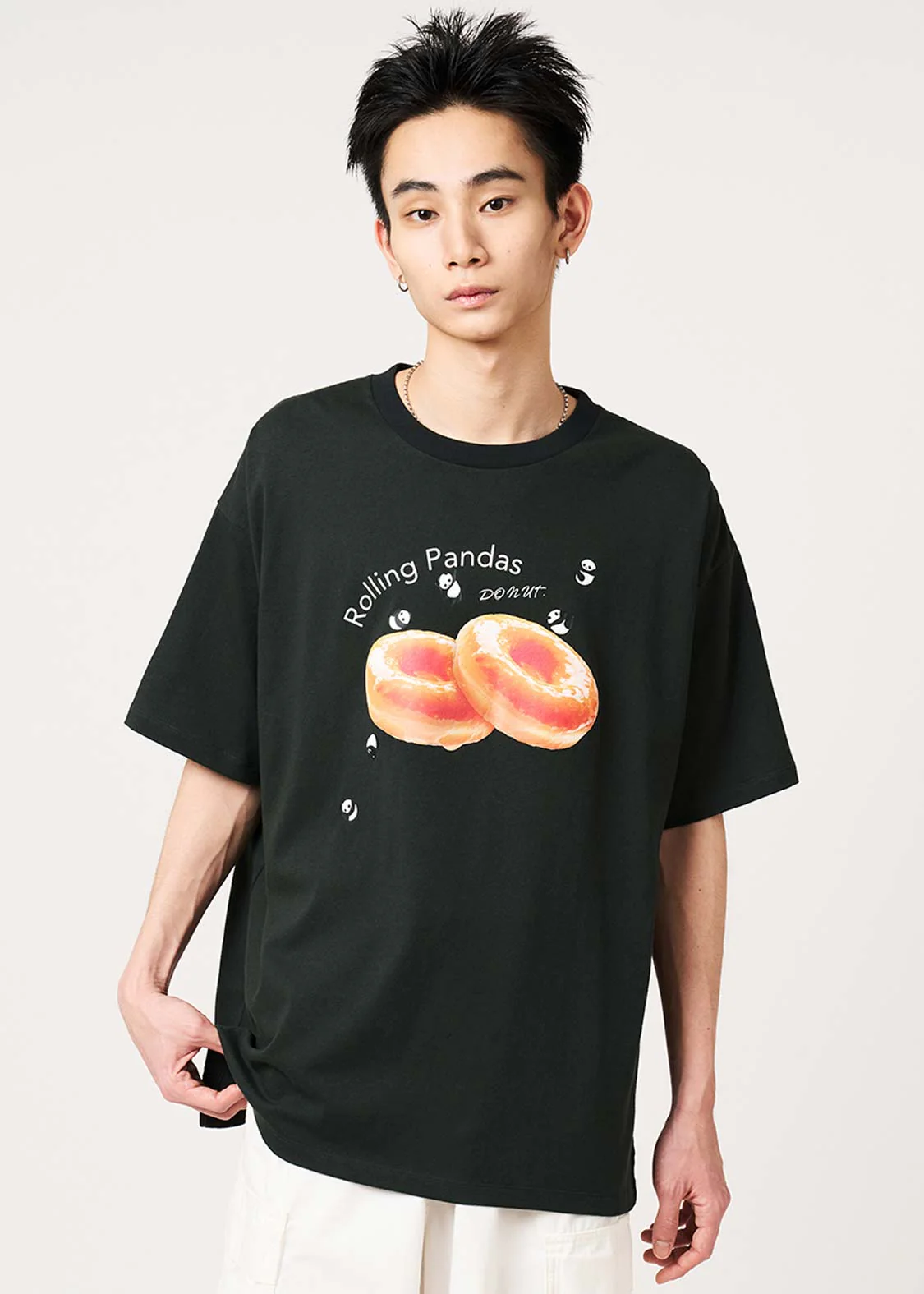Rolling Panda's Donuts | Oversized T-Shirt - Image 7