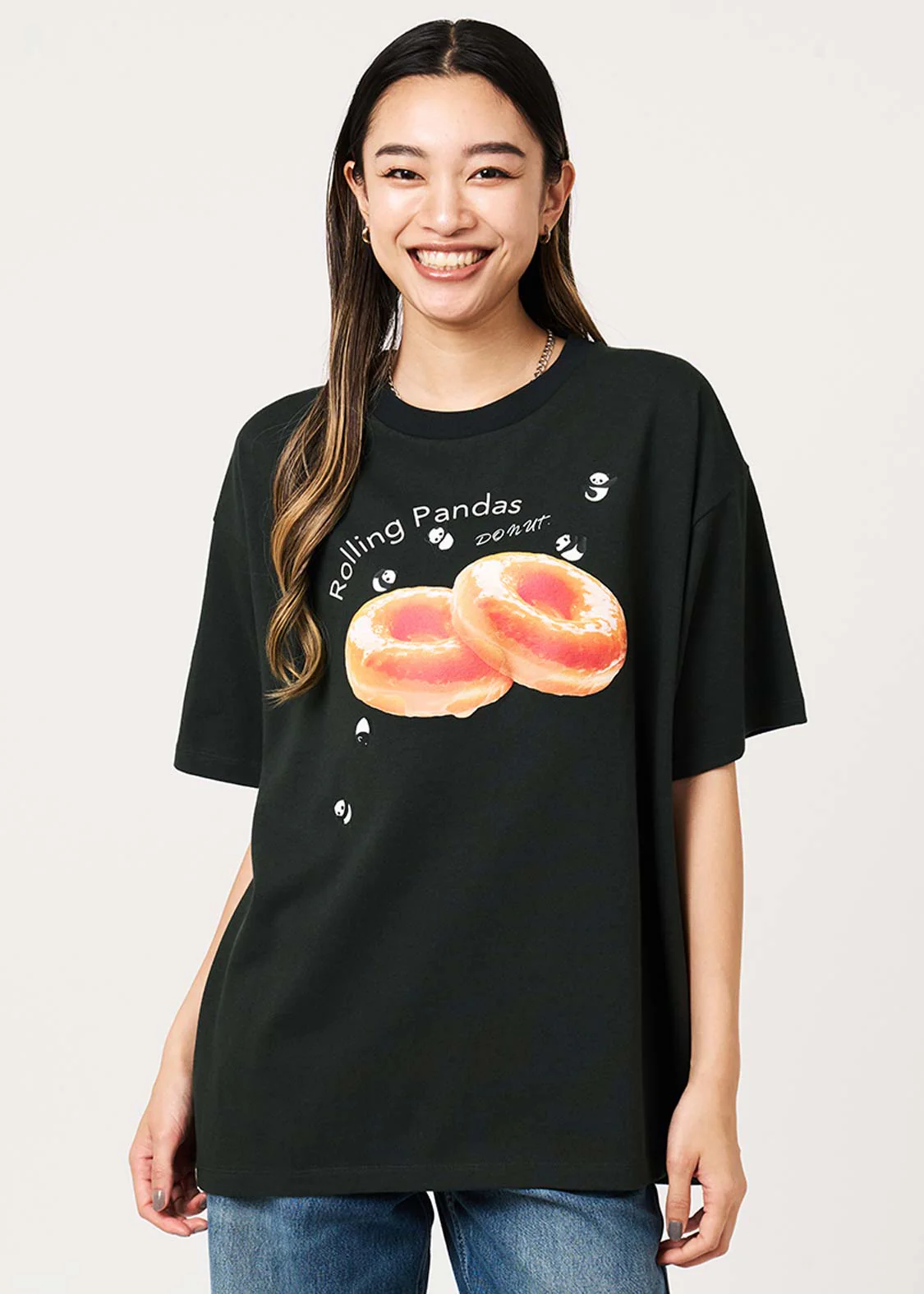 Rolling Panda's Donuts | Oversized T-Shirt - Image 9