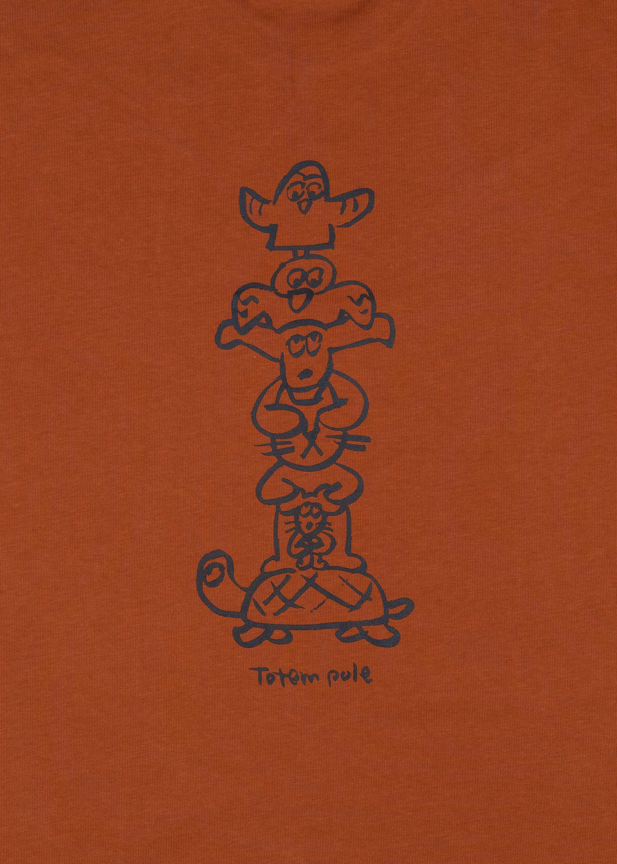 SANDER STUDIO - Animals Totem Pole | Big Silhouette Tshirt - Image 4