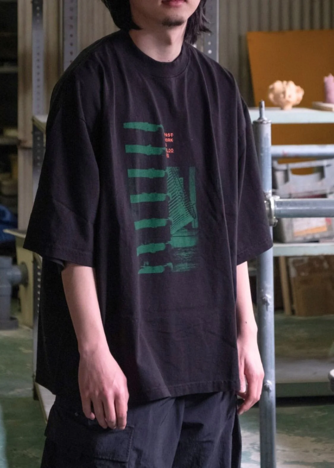 Takuro Tamayama Big Silhouette Short Sleeve Tee (Static Lights: Tilt and Rotation)