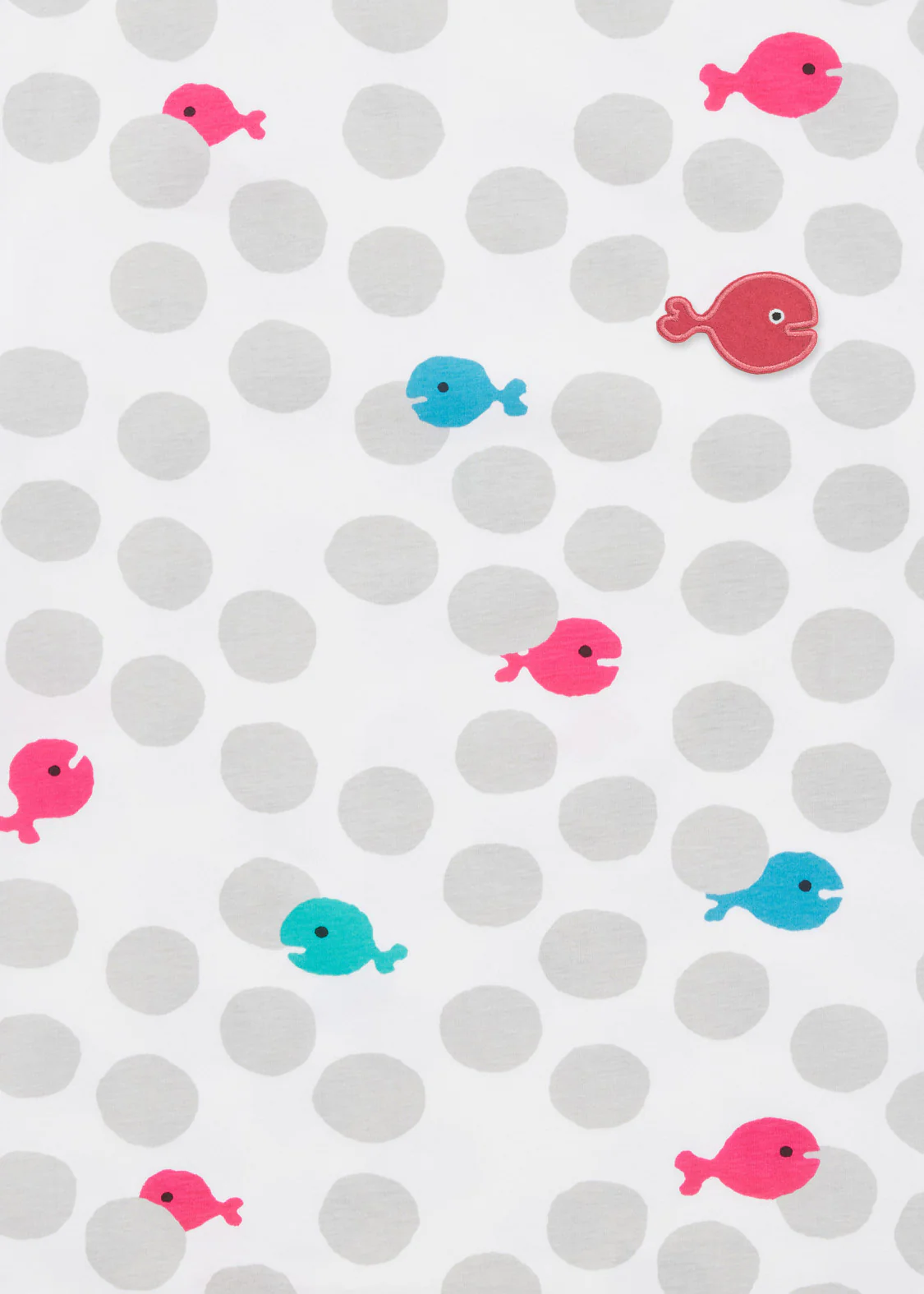 Taro Gomi Big Silhouette Short Sleeve Tee (Taro Gomi_Kingyo ga Nigeta Dot Pattern) - Image 3