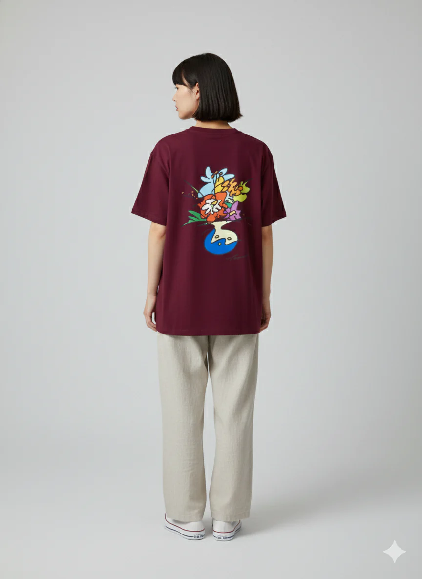 Teppei Takahashi - FLowers | Big Silhouette Tshirt - Image 5
