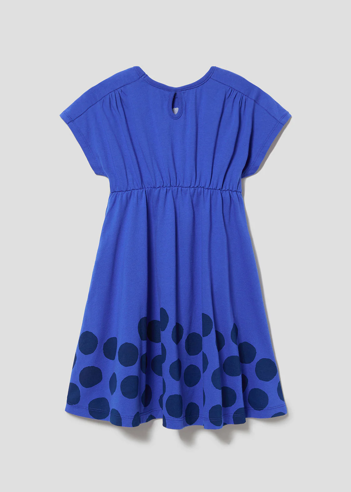 Waist Gather Short Sleeve One-Piece (Taro Gomi_Kingyo ga Nigeta Kingyosan Dots) - Baby - Image 2