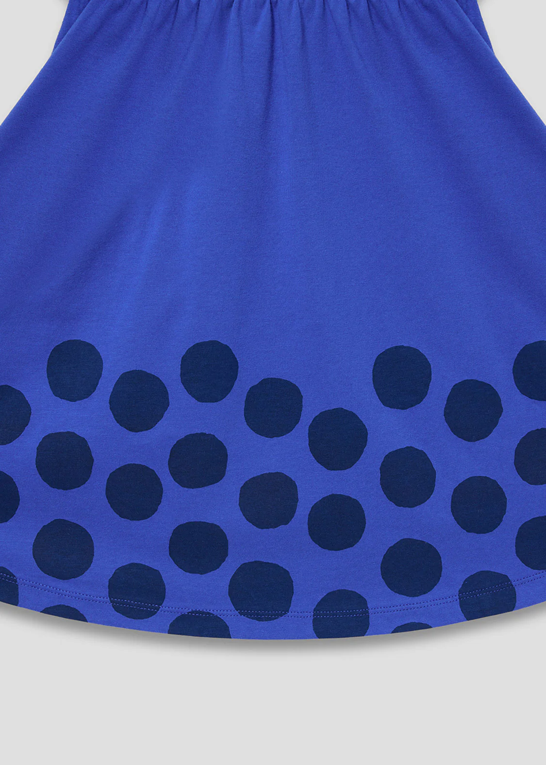 Waist Gather Short Sleeve One-Piece (Taro Gomi_Kingyo ga Nigeta Kingyosan Dots) - Baby - Image 5